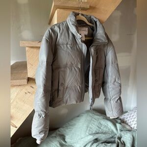 The Arrivals Leather Puffer